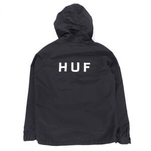 HUF Standard Shell Jacket Black Windbreaker Hoodie Gorpcore Athleisure Minimal